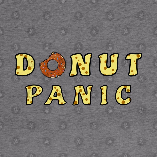 Donut Panic - Funny Donut Pun by DesignWood Atelier